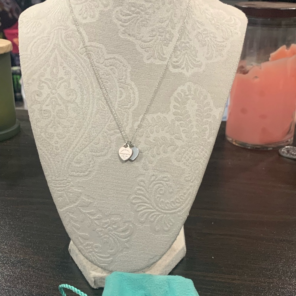 Tiffany and co. Silver mini heart necklace